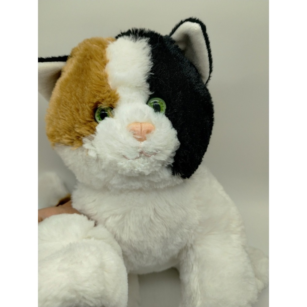 BUILD-A-BEAR Calico Kitty Cat 16" Plush Promise Pets Green Eyes 2012 Brown White - Picture 7 of 11
